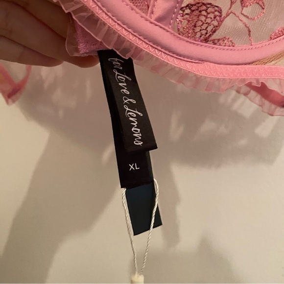 NWT 🆕 For love & Lemons Grace Underwire Bra • Pink • XL - Picture 8 of 8
